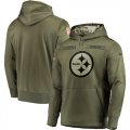 Nike Steelers Olive Salute To Service Mens Pullove Hoodie