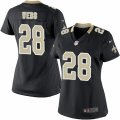 Womens Nike New Orleans Saints #28 B.W. Webb Limited Black Team Color NFL Jersey