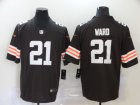 Nike Browns #21 Denzel Ward Brown 2020 New Vapor Untouchable Limited Jersey
