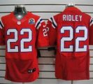 Nike Patriots #22 Stevan Ridley Red With Hall of Fame 50th Patch NFL Elite Jersey