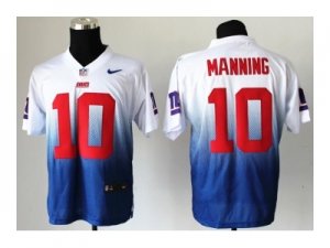 Nike jerseys new york giants #10 eli manning white-blue[Elite II drift fashion]