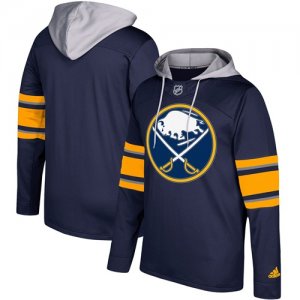 Mens Buffalo Sabres Adidas Navy Silver Jersey Pullover Hoodie