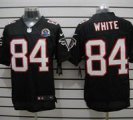 Nike Falcons #84 Roddy White Black With Hall of Fame 50th Patch NFL Elite Jersey