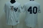 mlb new york yankees #40 wang white(2009 logo)