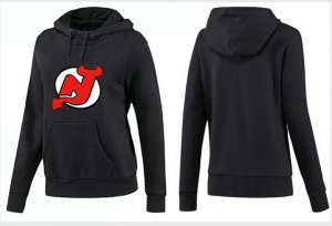 NHL Women New Jersey Devils Logo Pullover Hoodie 15