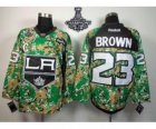 nhl jerseys los angeles kings #23 brown camo[2014 Stanley cup champions][patch C]