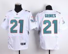 Nike Miami Dolphins #21 Grimes white jerseys(Elite)