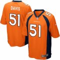 Mens Nike Denver Broncos #51 Todd Davis Game Orange Team Color NFL Jersey