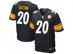 Mens Nike Pittsburgh Steelers #20 Cameron Sutton Elite Black Team Color NFL Jersey