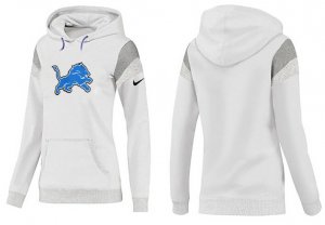 Women Detroit Lions Logo Pullover Hoodie-011