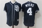 Padres #4 Wil Myers Navy Cool Base Jersey