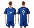 France #9 Giroud Blue Soccer Country Jersey