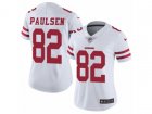 Women Nike San Francisco 49ers #82 Logan Paulsen Vapor Untouchable Limited White NFL Jersey