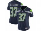 Women Nike Seattle Seahawks #37 Shaun Alexander Vapor Untouchable Limited Steel Blue Team Color NFL Jersey