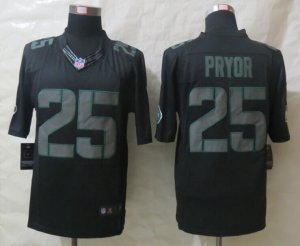 Nike New York Jets #25 Pryor Black Jerseys(Impact Limited)