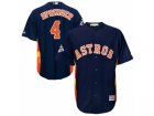 Youth Majestic Houston Astros #4 George Springer Replica Navy Blue Alternate 2017 World Series Bound Cool Base MLB Jersey