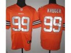 Nike NFL Cleveland Browns #99 Paul Kruger Orange jerseys(Elite)