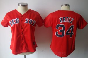 MLB Women Jerseys boston red sox #34 ortiz red