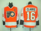 nhl philadelphia flyers #16 clarke orange C