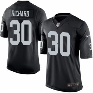 Mens Nike Oakland Raiders #30 Jalen Richard Limited Black Team Color NFL Jersey