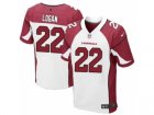 Mens Nike Arizona Cardinals #22 T. J. Logan Elite White NFL Jersey