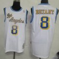 NBA los angeless lakers #8 bryant Swingman White