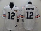 Mens Chicago Bears #12 Allen Robinson II White 2019 100th seasons Patch