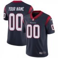 Mens Nike Houston Texans Customized Limited Navy Blue Team Color Vapor Untouchable NFL Jersey