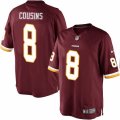 Mens Nike Washington Redskins #8 Kirk Cousins Limited Burgundy Red Team Color NFL Jersey