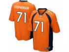 Mens Nike Denver Broncos #71 Donald Stephenson Game Orange Team Color NFL Jersey