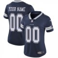 Womens Nike Dallas Cowboys Customized Navy Blue Team Color Vapor Untouchable Limited Player NFL Jersey