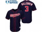 Youth Minnesota Twins #3 Harmon Killebrew Navy blue Cool Base Stitched MLB Jersey