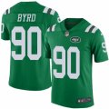 Mens Nike New York Jets #90 Dennis Byrd Limited Green Rush NFL Jersey