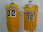 nba los angeles lakers #12 brown yellow