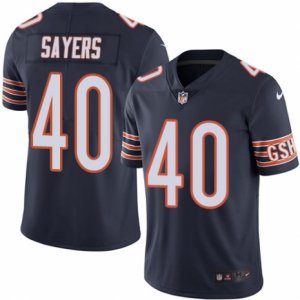 Mens Nike Chicago Bears #40 Gale Sayers Limited Navy Blue Rush NFL Jersey