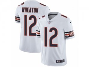 Mens Nike Chicago Bears #12 Markus Wheaton Vapor Untouchable Limited White NFL Jersey