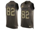 Mens Nike New Orleans Saints #82 Coby Fleener Limited Green Salute to Service Tank Top NFL Jersey