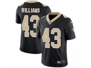Mens Nike New Orleans Saints #43 Marcus Williams Limited Black Team Color NFL Jersey