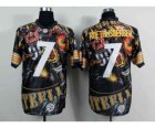 Nike pittsburgh steelers #7 roethlisberger camo jerseys[Elite Fanatical version]