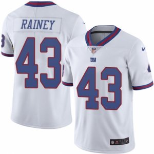 Youth Nike New York Giants #43 Bobby Rainey Limited White Rush NFL Jersey