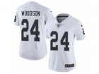 Women Nike Oakland Raiders #24 Charles Woodson Vapor Untouchable Limited White NFL Jersey
