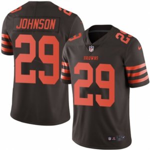 Mens Nike Cleveland Browns #29 Duke Johnson Limited Brown Rush NFL Jersey