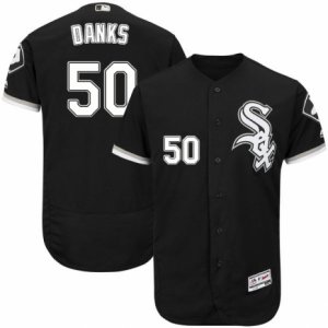 Men\'s Majestic Chicago White Sox #50 John Danks Black Flexbase Authentic Collection MLB Jersey