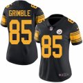 Women's Nike Pittsburgh Steelers #85 Xavier Grimble Limited Black Rush NFL Jersey