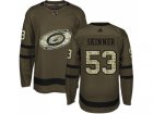 Adidas Carolina Hurricanes #53 Jeff Skinner Green Salute to Service Stitched NHL Jersey