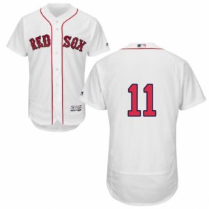 Men\'s Majestic Boston Red Sox #11 Clay Buchholz White Flexbase Authentic Collection MLB Jersey