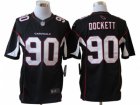 Nike NFL Arizona Cardinals #90 Darnell Dockett Black Jerseys(Limited)
