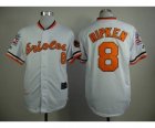 MLB baltimore orioles #8 ripken white jerseys[1970 m&n]