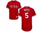 Mens Majestic Texas Rangers #5 Mike Napoli Red Flexbase Authentic Collection MLB Jersey