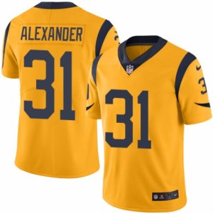 Mens Nike Los Angeles Rams #31 Mo Alexander Limited Gold Rush NFL Jersey
